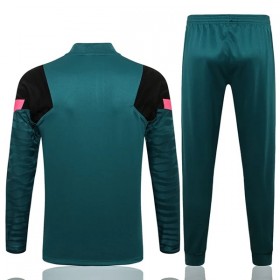 Barn Liverpool Tränings Sweatshirtställ Kvarts-Dragkedja 2022-23 Grön